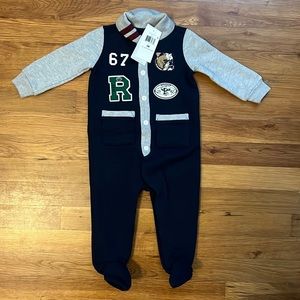 RALPH LAUREN footed onesie 9m